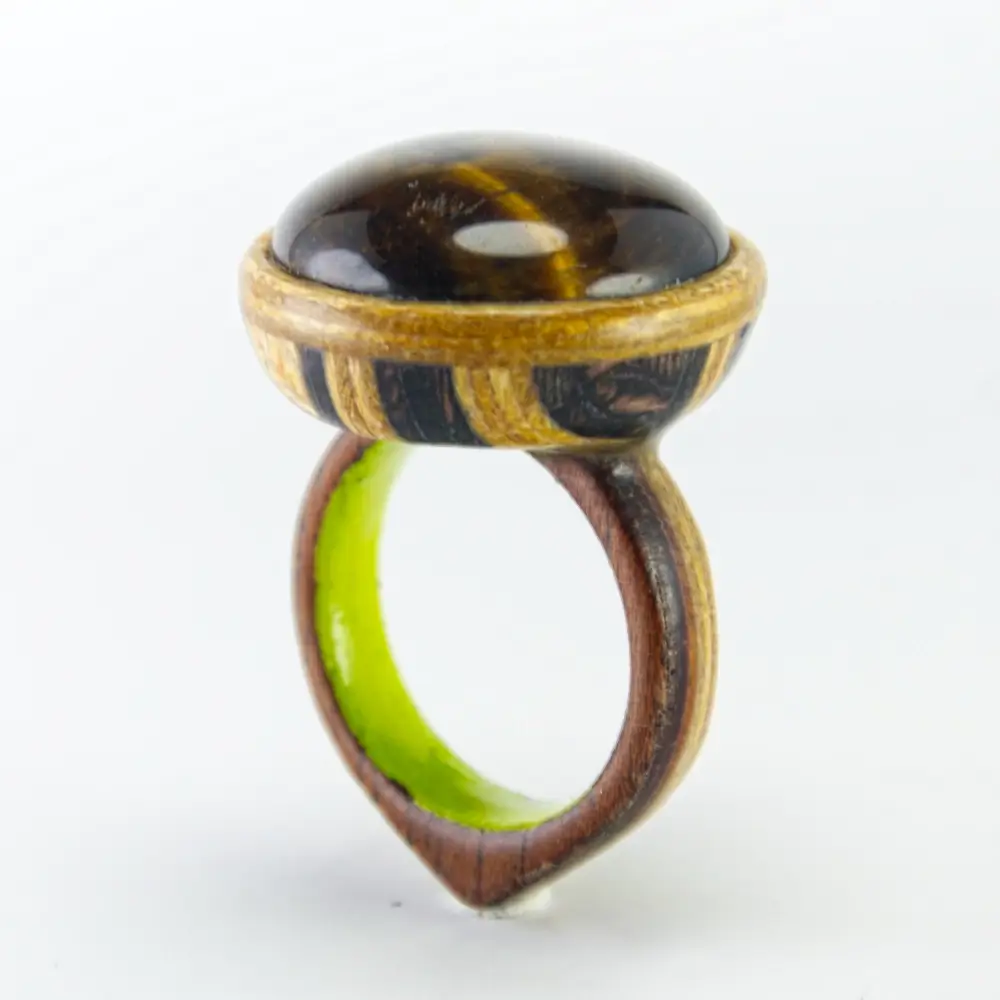 Anillo ojo de tigre santiago rugeles